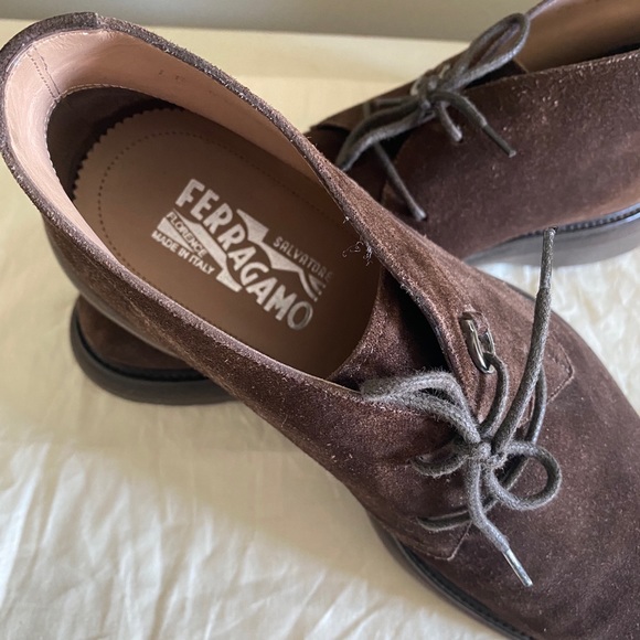 Salvatore Ferragamo Bernard Suede Ankle Boots - Picture 4 of 9